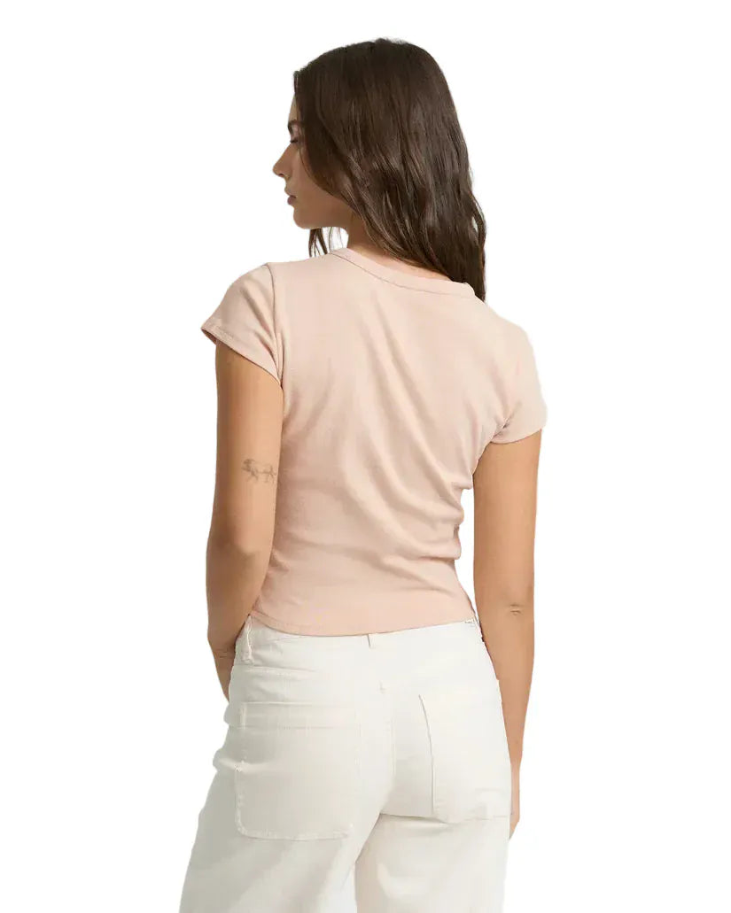 Billabong 181 Billabong Women's Triple Stacked SS Tee Oatmeal