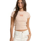 Billabong 181 Billabong Women's Triple Stacked SS Tee Oatmeal