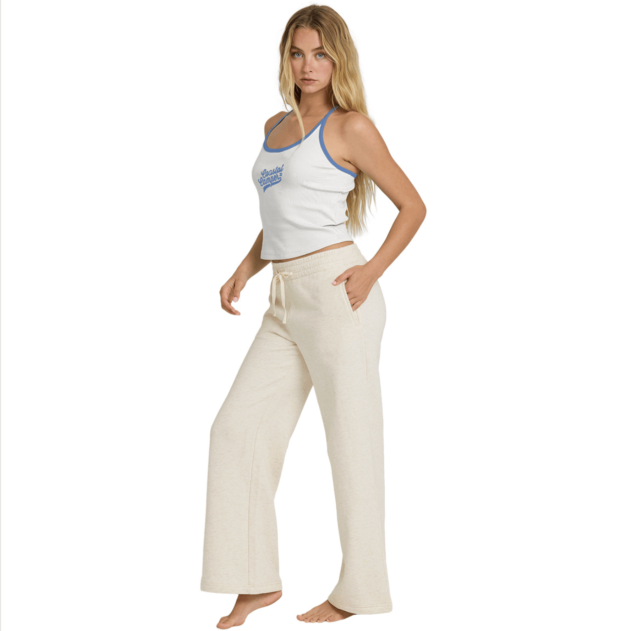 Billabong 184 Billabong Women's Cozy Camper Fleece Pant Oatmeal Heather
