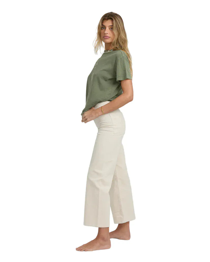 Billabong 184 Billabong Women's Free Fall Cord Pant White Cap