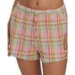 Billabong 185 Billabong Women's Sweet Check Short Yard Party Pink