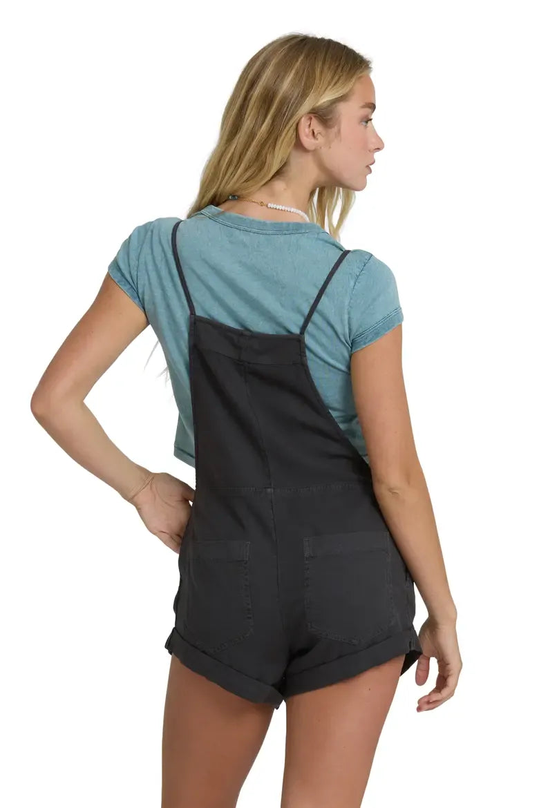 Billabong 185 Billabong Women's Wild Pursuit Overall Solid Off Black