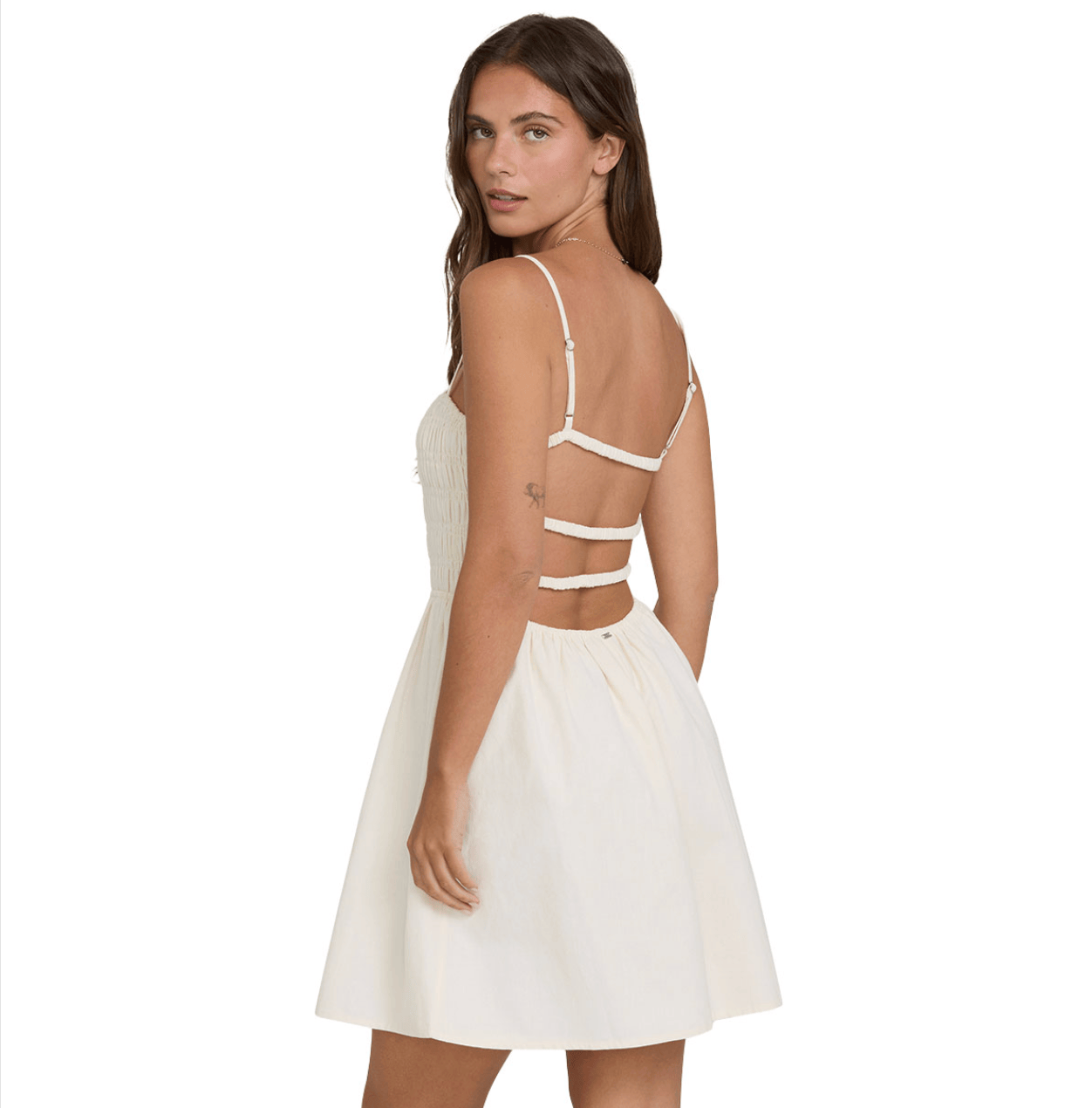 Billabong 186 Billabong Women's Suns Out Mini Dress White Cap