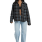 Billabong 189 Billabong Women's Breezy Fleece Shacket Blasted Blue