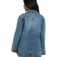 Billabong 189 Billabong Women's Denim Chore Coat Atlantic Deep