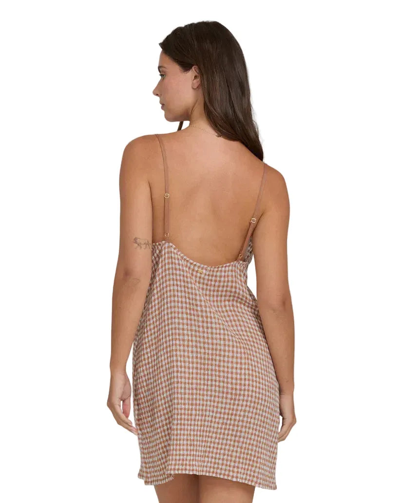 Billabong Women's Apparel > Dresses & Skirts Billabong Women's Summer Love Dress - Check Sugar Almond