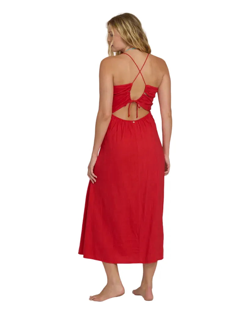 Billabong Women's Apparel > Dresses & Skirts Billabong Women's Take It Back Maxi Dress Fiesta Red