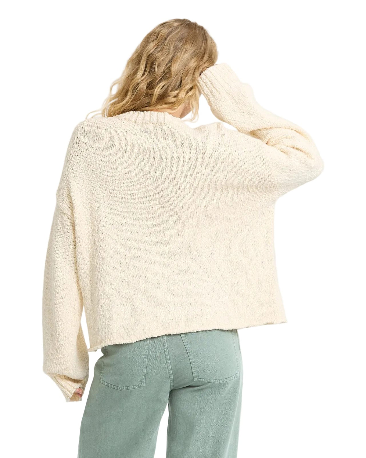 Billabong Women’s Apparel > Sweaters Billabong Women's My Essential Crew Sweater White Cap