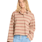 Billabong Women’s Apparel > Tops Billabong Women's Sugar Stripe Ls Polo Sugar Almond