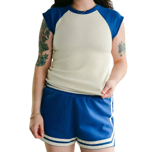 Billabong Women’s Apparel > Tops Billabong Women's Surf Camp Ss Raglan True Navy
