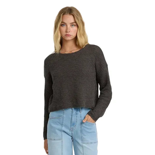 Billabong Women's Sweaters Billabong Women's Daze Time Sweater Black Sands