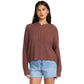 Billabong Women's Sweaters Billabong Women's Hot Beachin Hooded Sweater Espresso Brown
