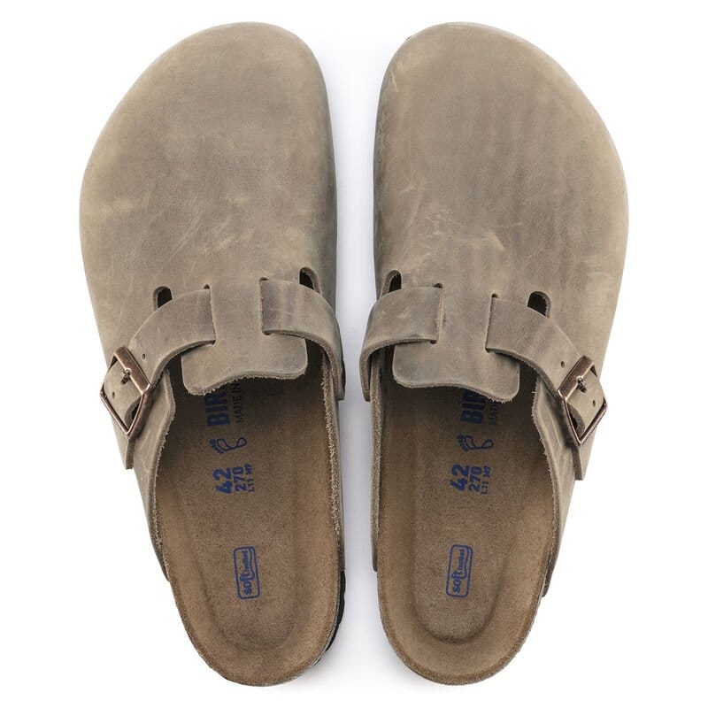 Birkenstock 161 Birkenstock Men's Boston Soft Footbed Tobacco Oiled Leather