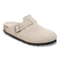 Birkenstock 162 Birkenstock Boston Soft Footbed Suede Oyster Tonal Footbed Narrow