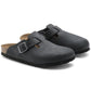 Birkenstock 162 Birkenstock Women's Boston Black Oiled Leather