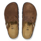 Birkenstock 162 Birkenstock Women's Boston Chunky Suede Dark Tea