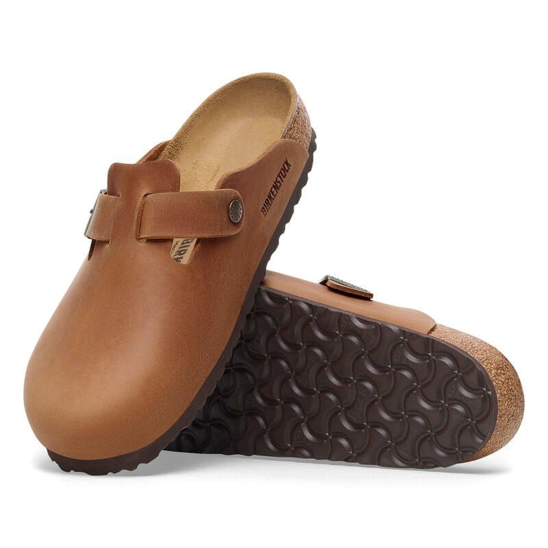 Birkenstock 162 Birkenstock Women's Boston Cognac Oiled Leather