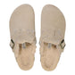 Birkenstock 162 Birkenstock Women's Boston Shearling Suede Leather Taupe
