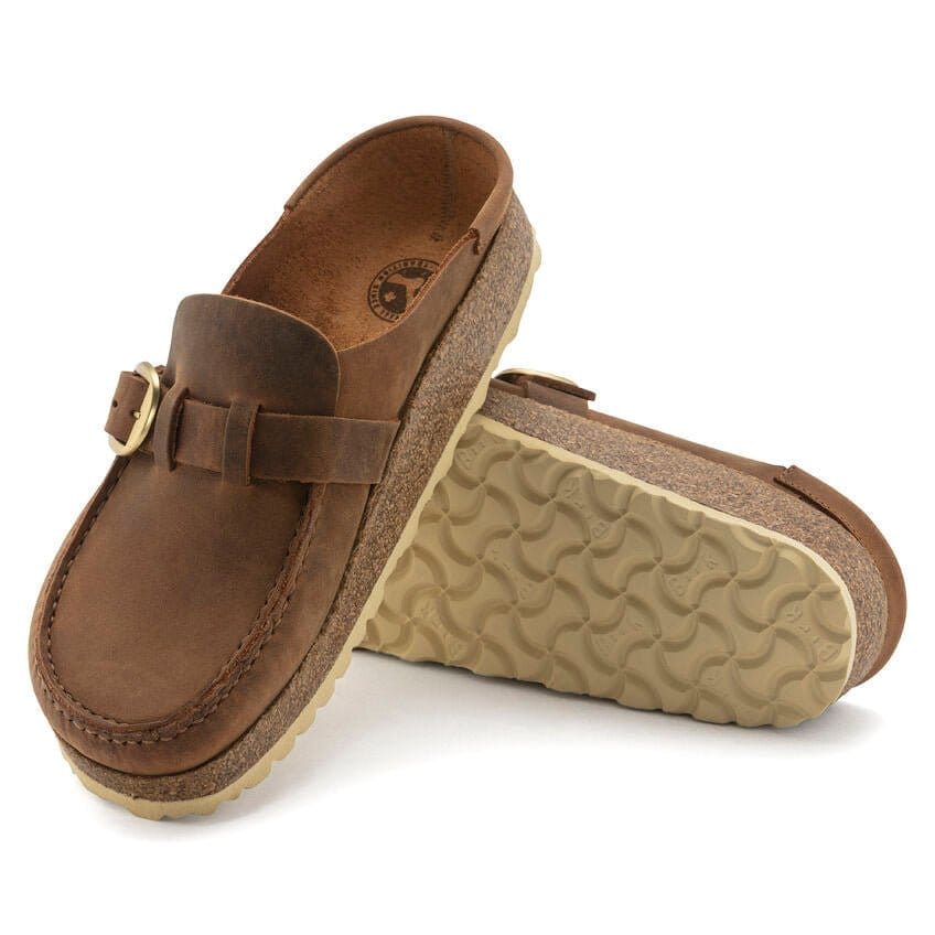 Birkenstock 162 Birkenstock Women's Buckley LEOI Cognac Narrow