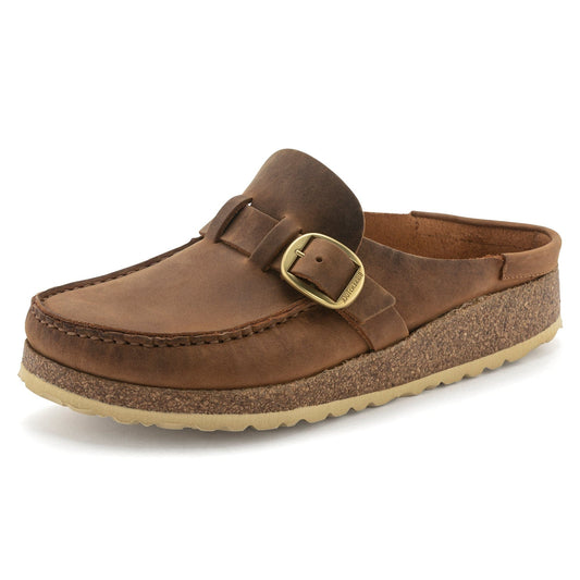Birkenstock 162 Birkenstock Women’s Buckley Oiled Nubuck Leather Cognac