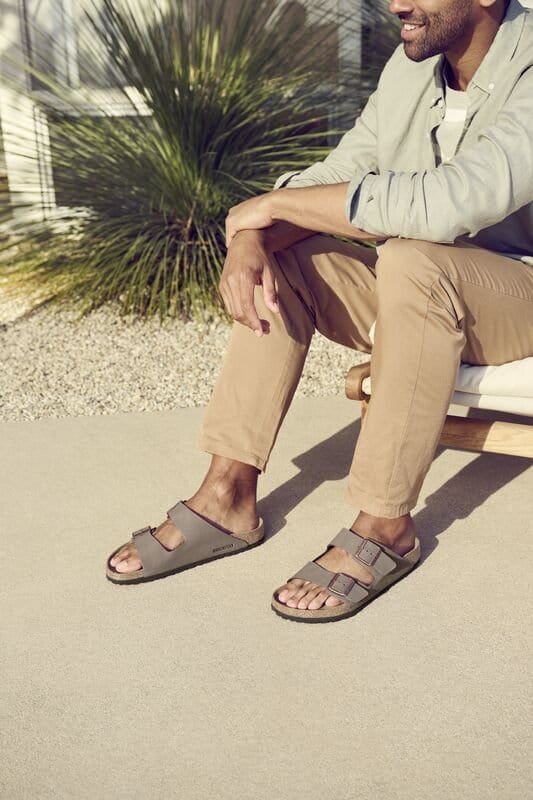 Birkenstock 164 Birkenstock Men's Arizona  Sandal Mocha Regular Fit