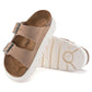Birkenstock 165 Birkenstock Arizona Chunky Suede Beige Narrow