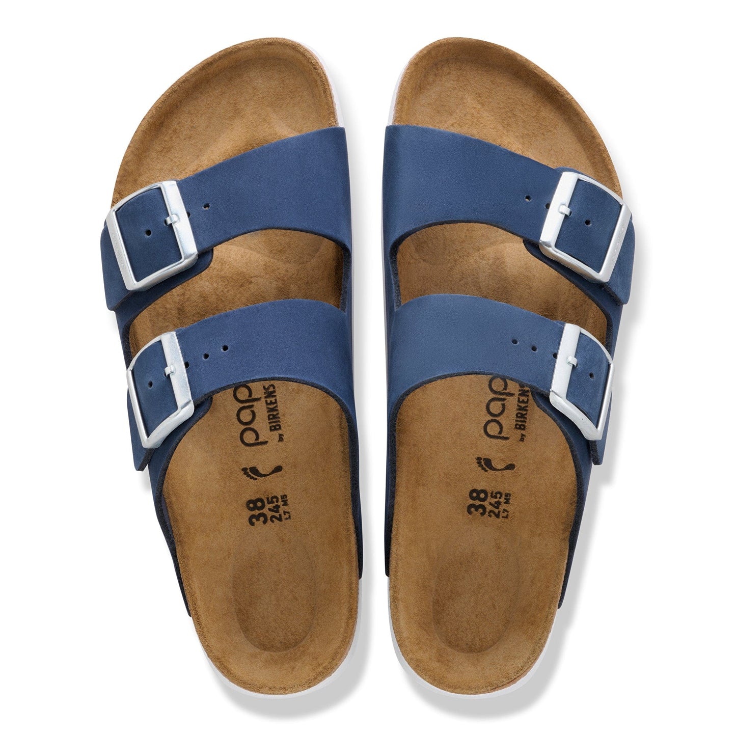 Birkenstock 165 Birkenstock Arizona Flex Platform Leather Nubuck Sandal New Navy Narrow
