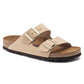 Birkenstock 165 Birkenstock Arizona SFB Nubuck Sandcastle Narrow