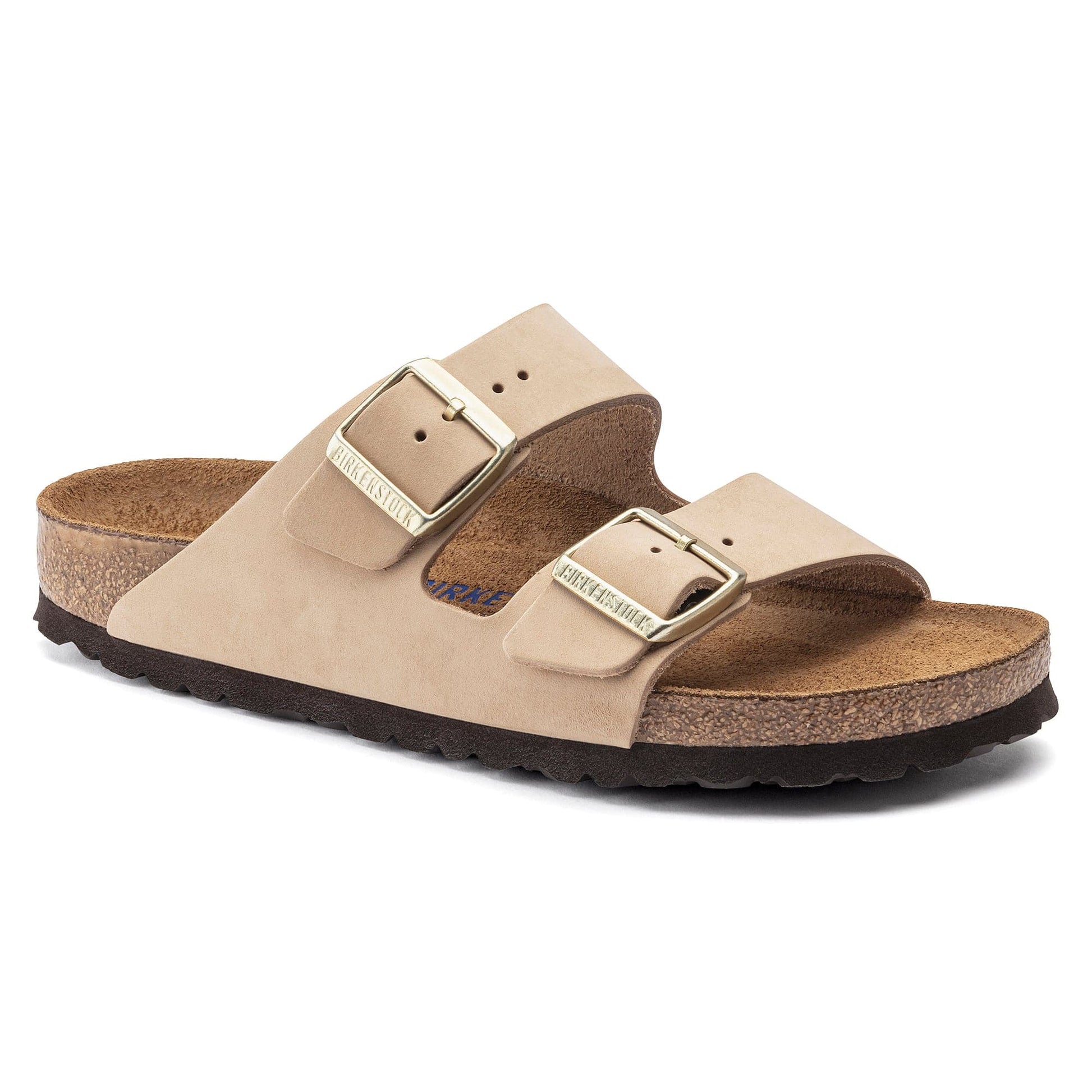 Birkenstock 165 Birkenstock Arizona SFB Nubuck Sandcastle Narrow