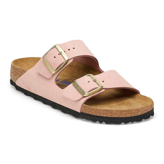 Birkenstock 165 Birkenstock Arizona SFB Nubuck Soft Pink Narrow