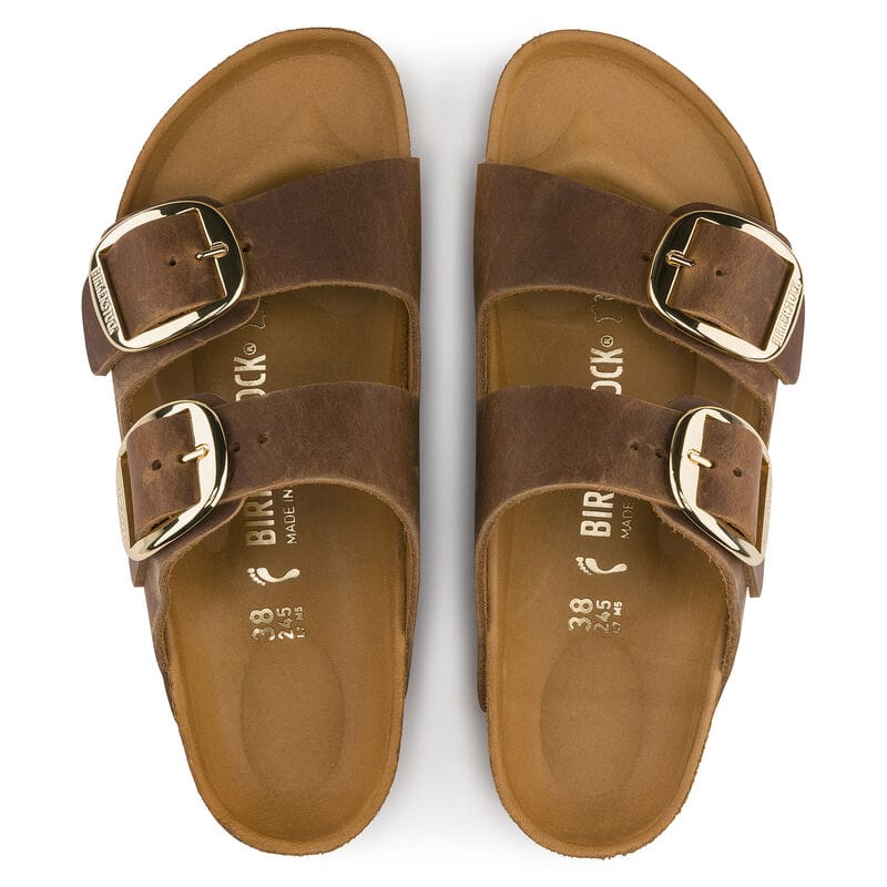 Birkenstock 165 Birkenstock Women's Arizona Big Buckle FL Cognac Narrow