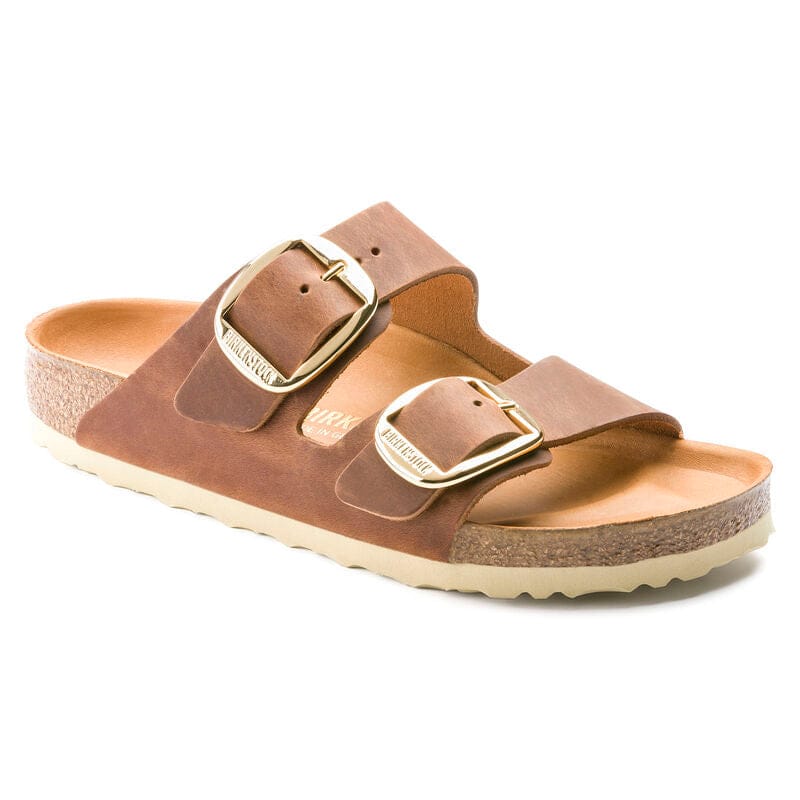 Birkenstock 165 Birkenstock Women's Arizona Big Buckle FL Cognac Narrow