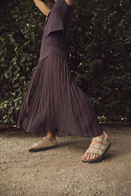 Birkenstock 165 Birkenstock Women’s Florida Pap Flex Platform Sandcastle Narrow Width