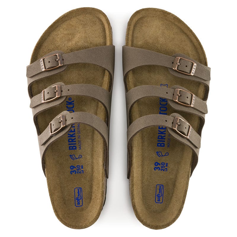 Birkenstock 165 Birkenstock Women's Florida Soft Footbed Sandal Mocha