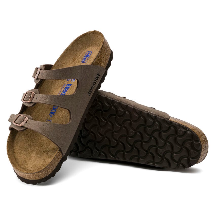 Birkenstock 165 Birkenstock Women's Florida Soft Footbed Sandal Mocha