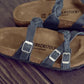 Birkenstock 165 Birkenstock Women's Franca Braided Sandal Navy Oiled Leather