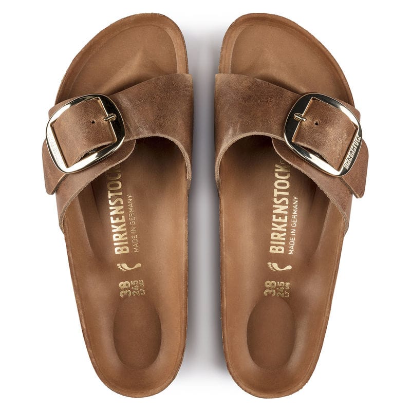 Birkenstock 165 Birkenstock Women's Madrid Big Buckle FL Cognac HEX Cognac Narrow