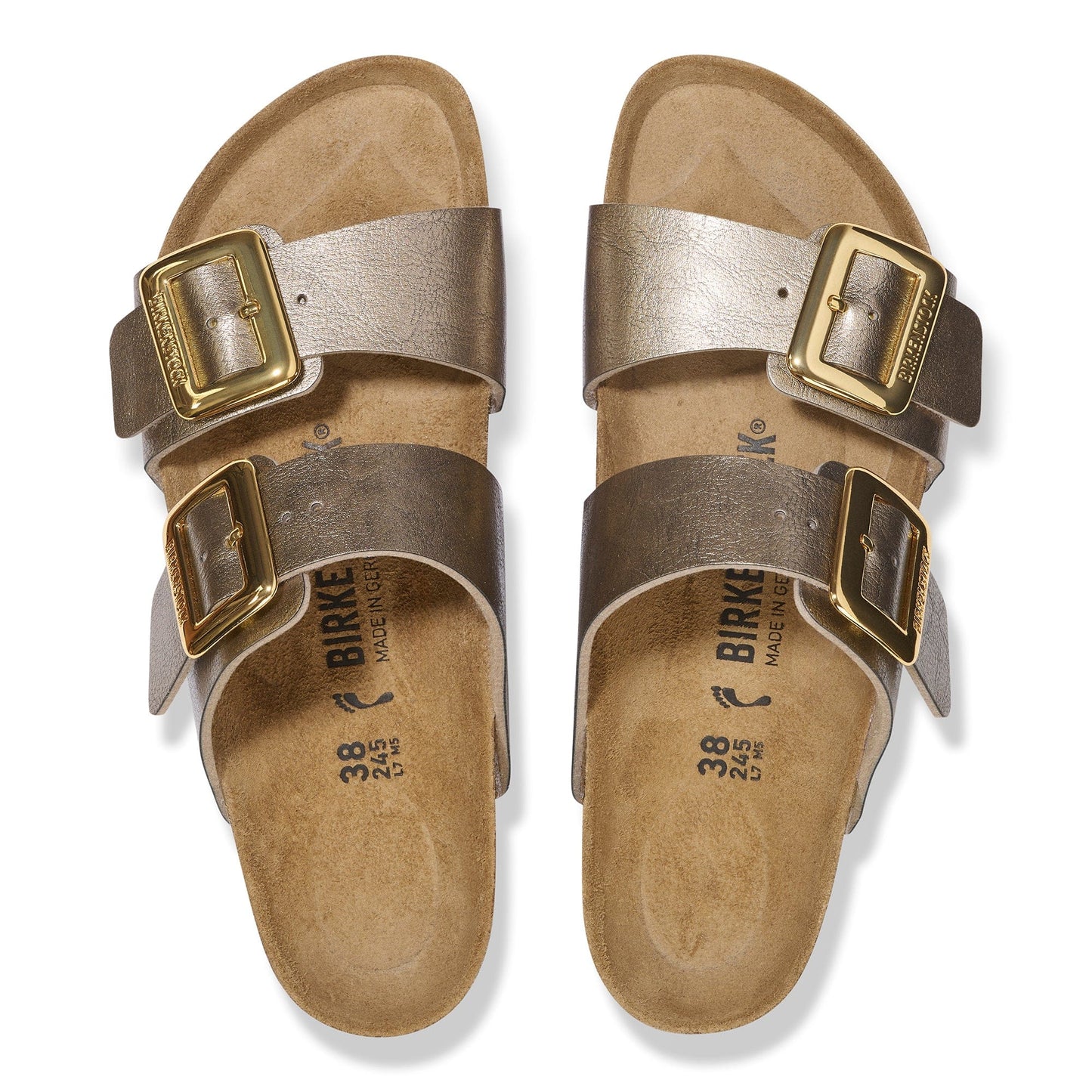 Birkenstock 165 Birkenstock Women's Sydney Luxe Buckle BF Sandal Graceful Taupe Narrow
