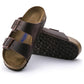 Birkenstock Men's Footwear > Sandals Birkenstock Men's Arizona SFB Oiled Leather Habana Narrow