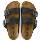 Birkenstock Men's Footwear > Sandals Birkenstock Men's Arizona Soft Footbed Oiled Leather  Black Regular