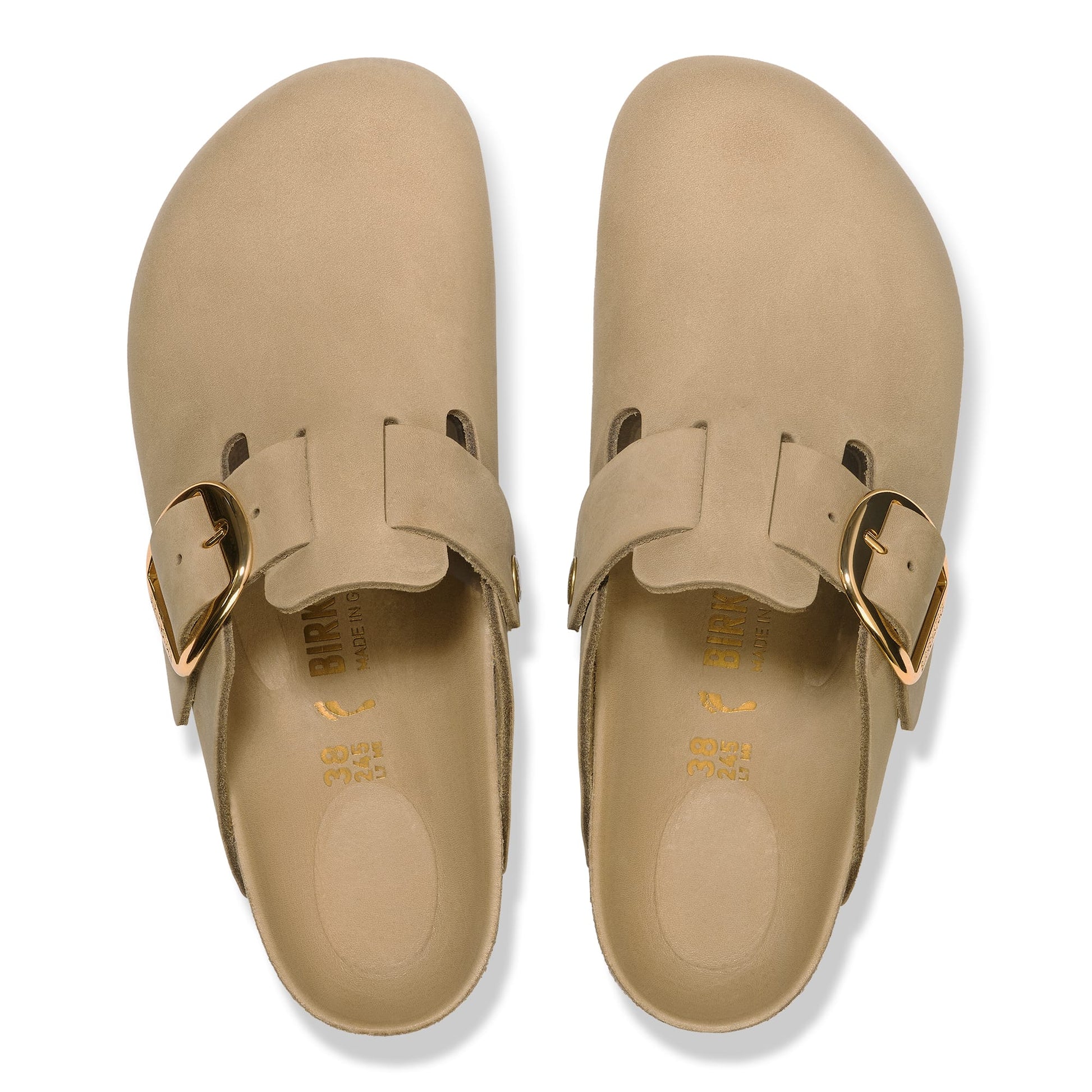 Birkenstock Women's Footwear > Casual Shoes Birkenstock Women's Boston Big Buckle Oiled Tabacco Brown Narrow