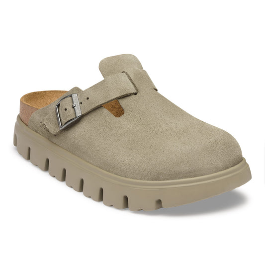 Birkenstock Women's Footwear > Casual Shoes Birkenstock Women's Boston Chunky Suede Leather Taupe Narrow
