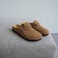 Birkenstock Women's Footwear > Casual Shoes Birkenstock Women's Boston Suede Leather Dark Tea Narrow