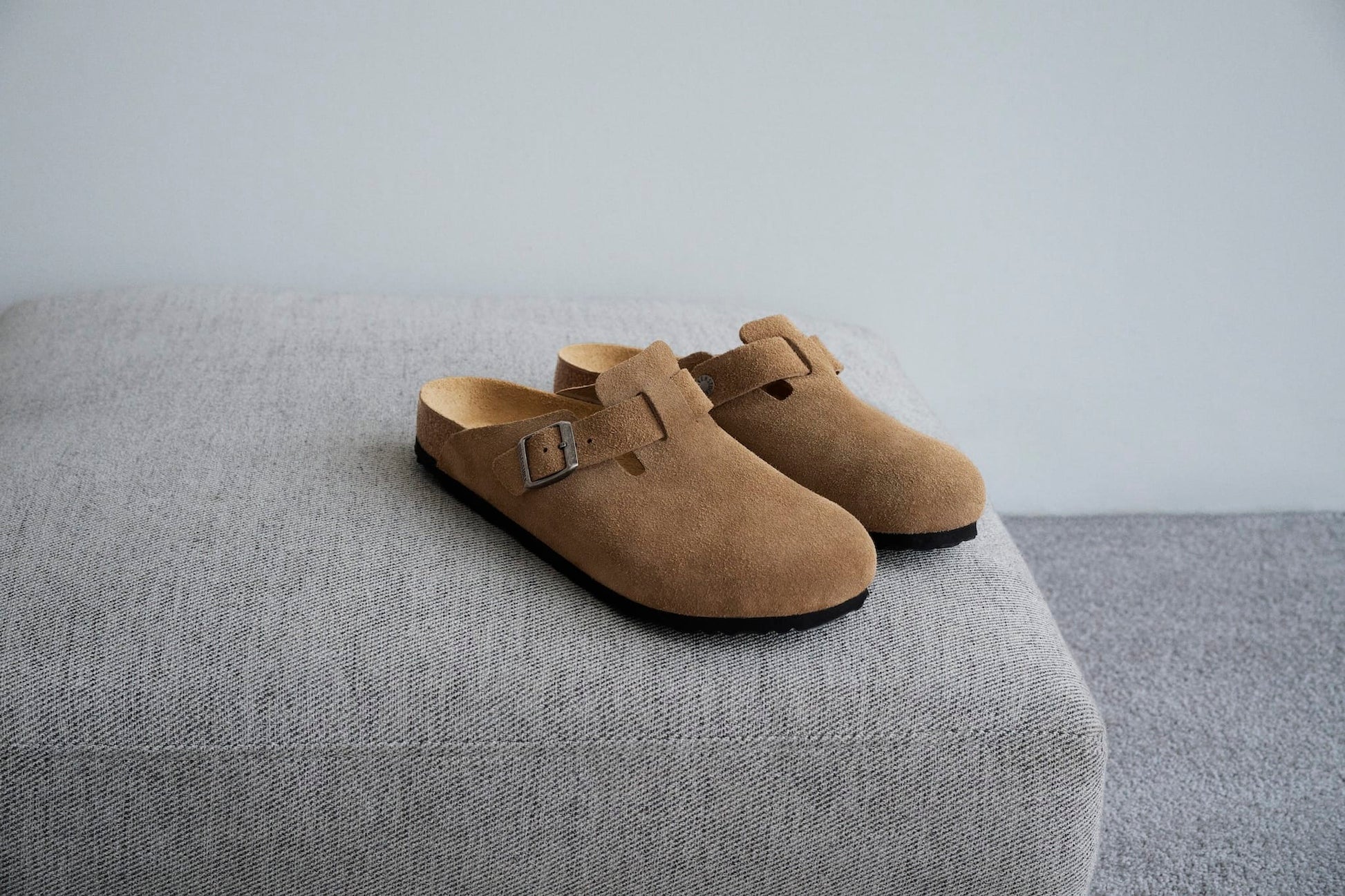 Birkenstock Women's Footwear > Casual Shoes Birkenstock Women's Boston Suede Leather Dark Tea Narrow