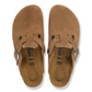 Birkenstock Women's Footwear > Casual Shoes Birkenstock Women's Boston Suede Leather Dark Tea Narrow