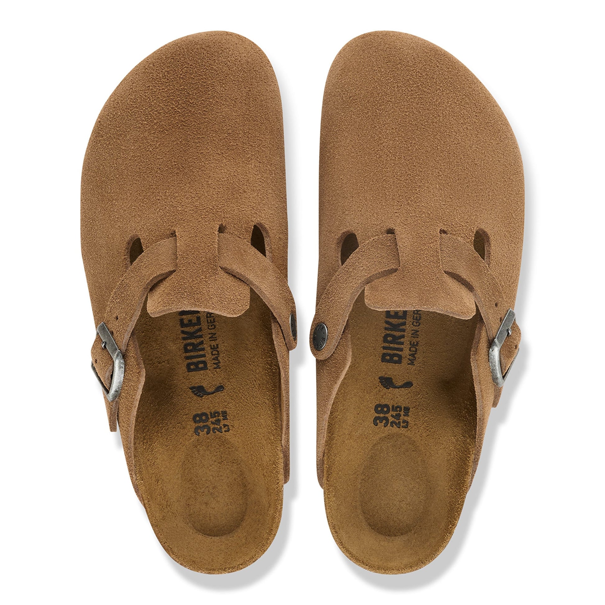 Birkenstock Women's Footwear > Casual Shoes Birkenstock Women's Boston Suede Leather Dark Tea Narrow