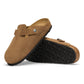 Birkenstock Women's Footwear > Casual Shoes Birkenstock Women's Boston Suede Leather Dark Tea Narrow
