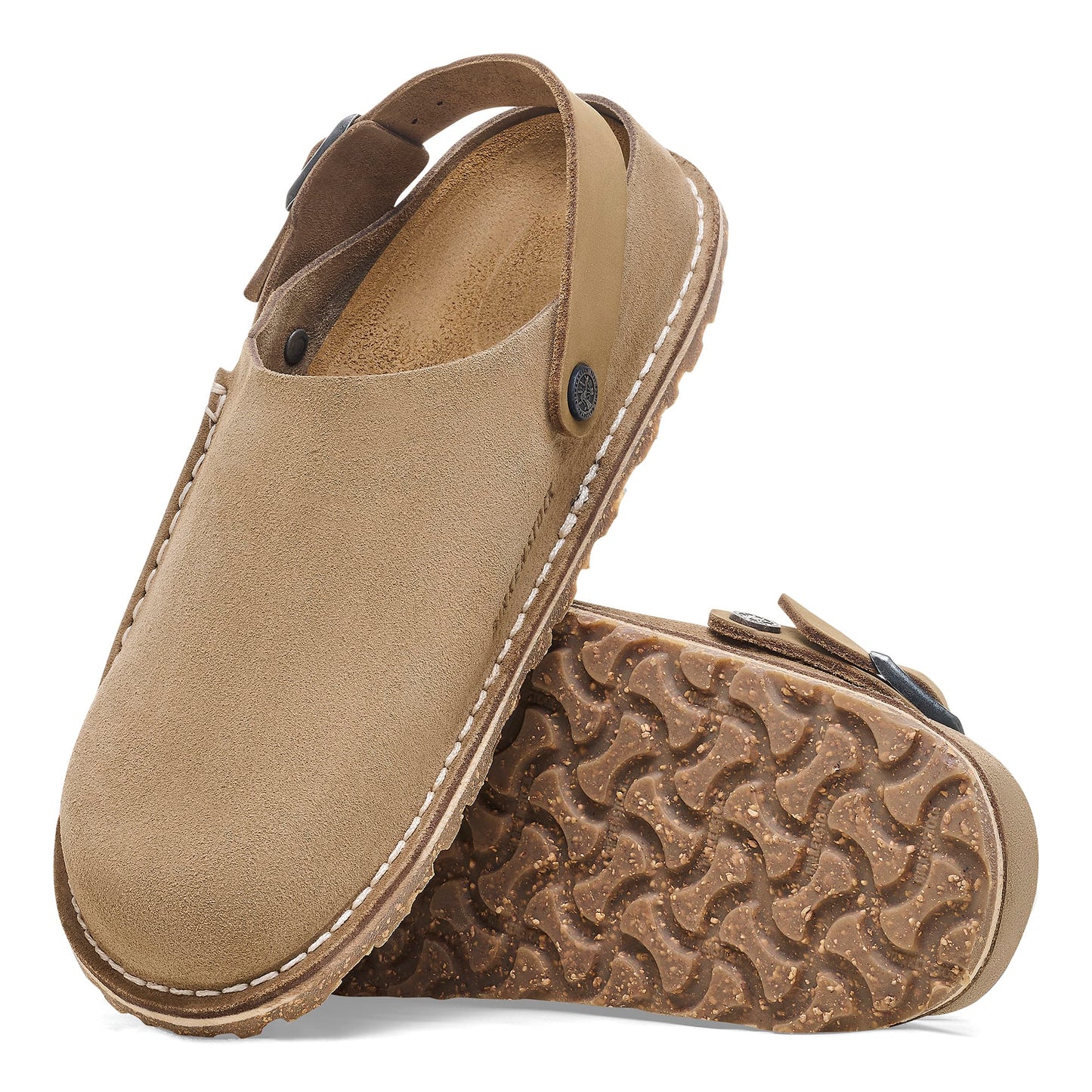 Birkenstock Women's Footwear > Casual Shoes Birkenstock Women's Lutry Premium Suede Suede Leather  Gray Taupe Narrow