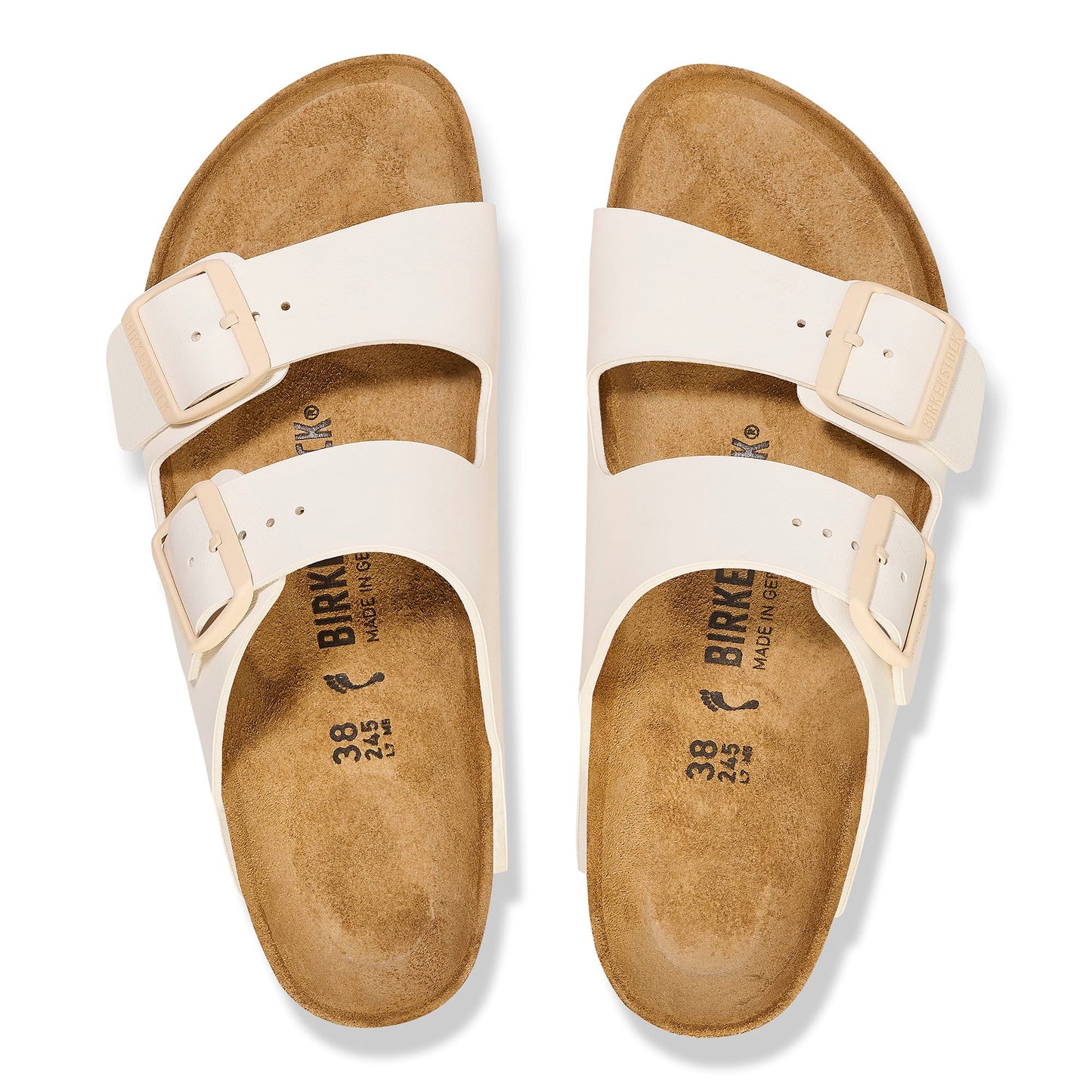 Birkenstock Women's Footwear > Sandals Birkenstock Women's Arizona BF Eggshell Narrow