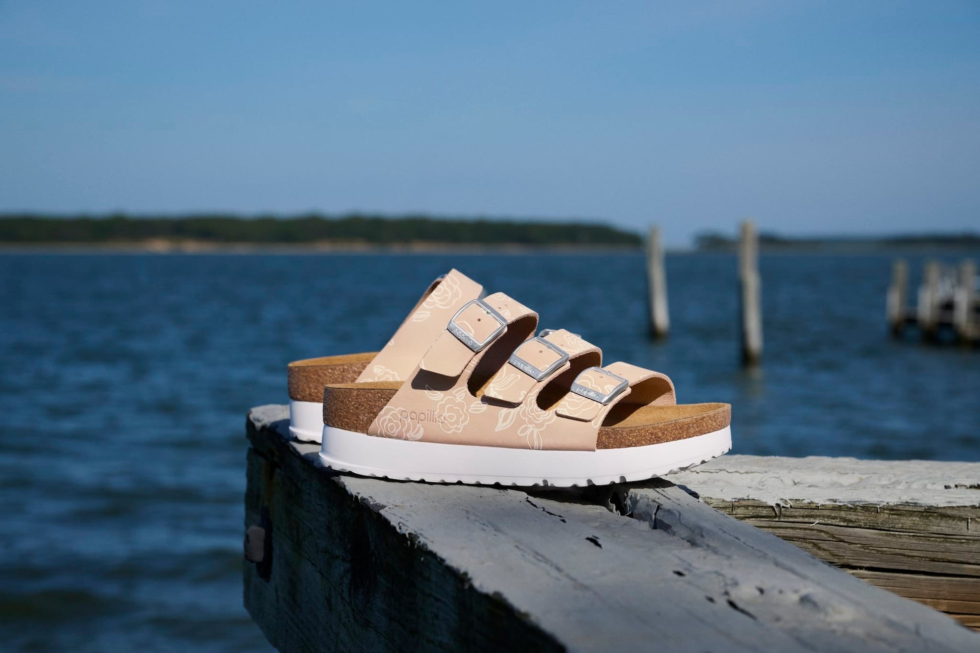 Birkenstock Women's Footwear > Sandals Birkenstock Women's Florida III Flex Platform LENB Light Rose Narrow